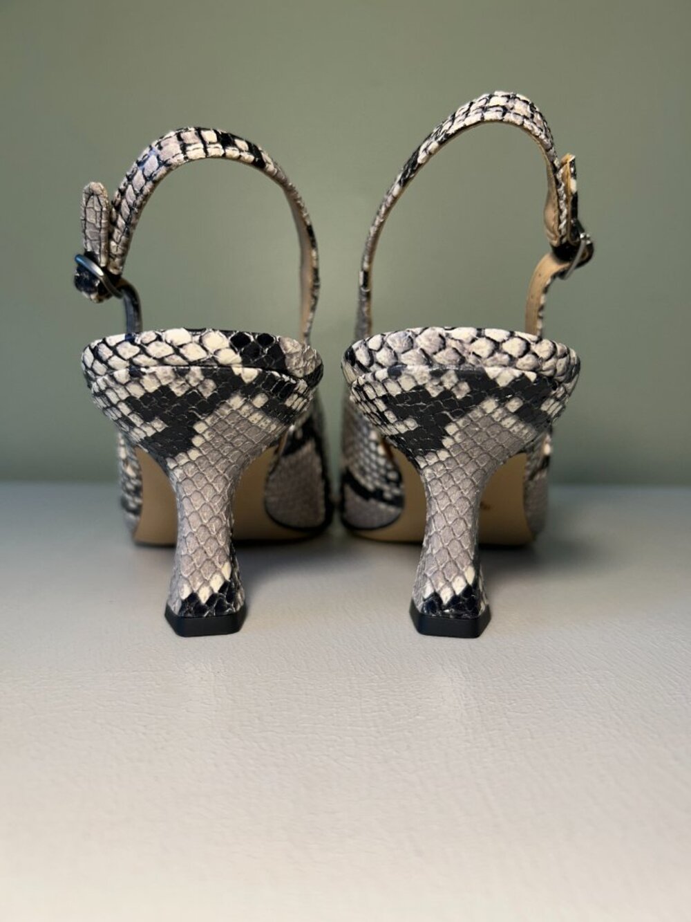 Coach Women's Slingback Heel With Snake Print - Picture 8 of 14